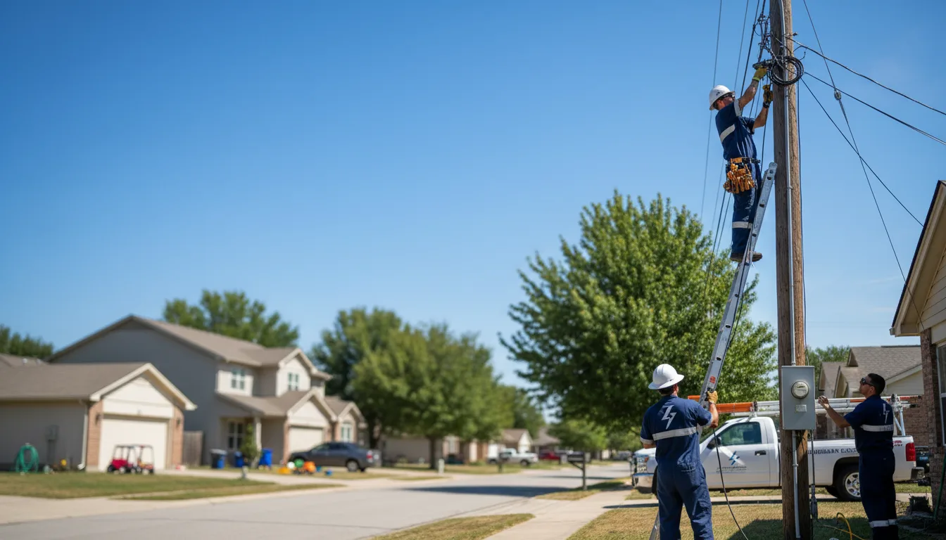 Residential electrician providing installation services in Piney Woods, MS